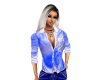 Blue Satin Shirt