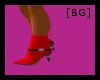 [BG]red ankle boots