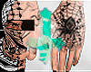 hands tatto spider y2k