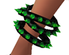 Toxic Green Spiked Bangl