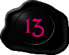 13 Black with Pink 13