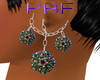PBF*Multi Stone Earrings