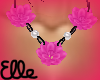 El~ Pink Rose Necklace