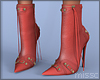 $ Barbiana Booties RED