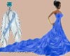 (i64)Designer Gown blue