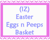 Easter Eggs Peeps Basket