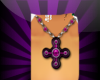 Purple gothic necklace