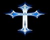 Blue Goth Cross