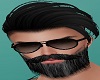 Black hair+glas+beard V1