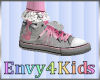 Kids Pink Grey Sneakers