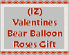 (IZ) Bear Balloon Roses