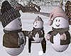 Winter Snowman Family