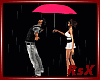 Umbrella & Kiss  /Pink