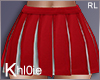 K cheer leader skirt red