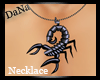 {D}Necklace scorpion/Blk