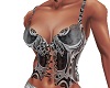 mkl silver&black blouse