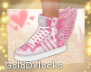 G- Sneakers + Wings Pink