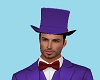 Mourning Suit Hat Purple