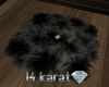 Black Fluffy carpet G