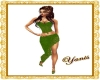 Yanis Sexy Dress Green 