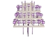 Purple Chandelier