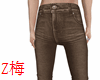 Z梅 brown jeans