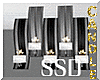SSD Wall Candle Slvr-Blk