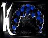 ~k~ Blu/Blk Balloon Arch