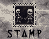 Dancing Skeletons Stamp