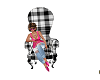 Plaid Chair With Poses