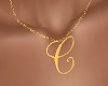 "C" Letter Necklace F