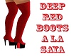 Deep Red Boots a la Saya