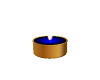 gold and saphire candle