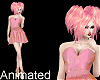 Mini dress ANI pink