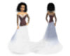 red white Samtdress
