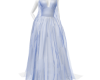 IceyBlue Draped Gown