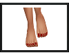 {G} Red Bare Feet