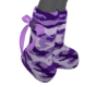 CAMO PURPLE BOW FUR BOOT