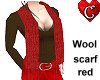 Scarf Wool red