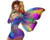 hippie rainbow wings