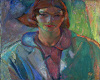 Painting by Varley