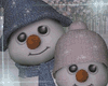 Snow man couple