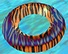 Blue Orange Gray Swim Ring Tube