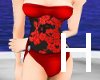 [H]Red Blossom Corset