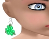 rose green earings