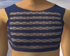 [JD] Blue Mesh Top