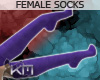 +KM+ Wooly Socks Purple