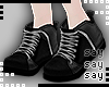 [Say] Gray/Black Boots
