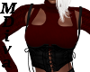 (MDiva) Knit Red Corset