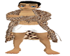 robe n shorts m leopard